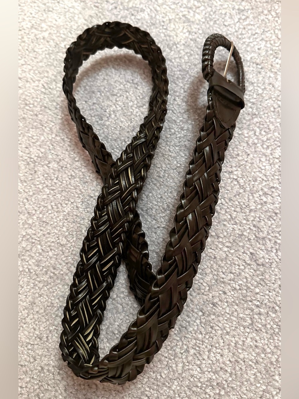 Braided Leather Brown Women’s Belt